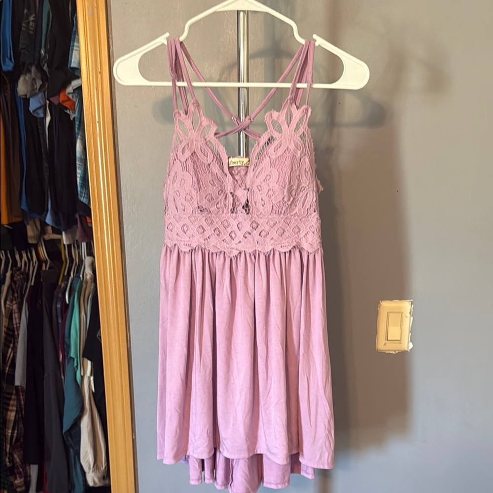 Liberty Love Lavender Mini Dress